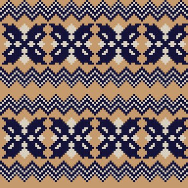 Örgü, moda tekstili ve grafikler için argyle Fair Island kusursuz desen tasarımı