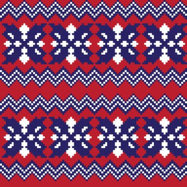 Örgü, moda tekstili ve grafikler için argyle Fair Island kusursuz desen tasarımı