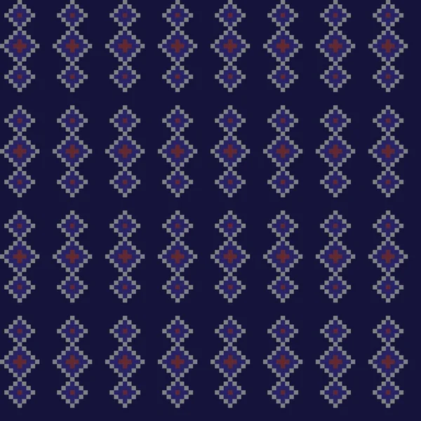 Argyle Fair Isle Design Motif Sans Couture Pour Tricot Textile — Image vectorielle