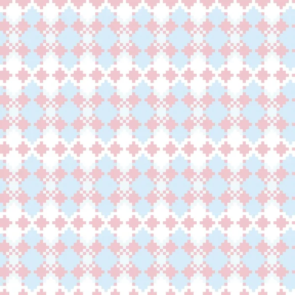 Argyle Fair Isle Design Motif Sans Couture Pour Tricot Textile — Image vectorielle