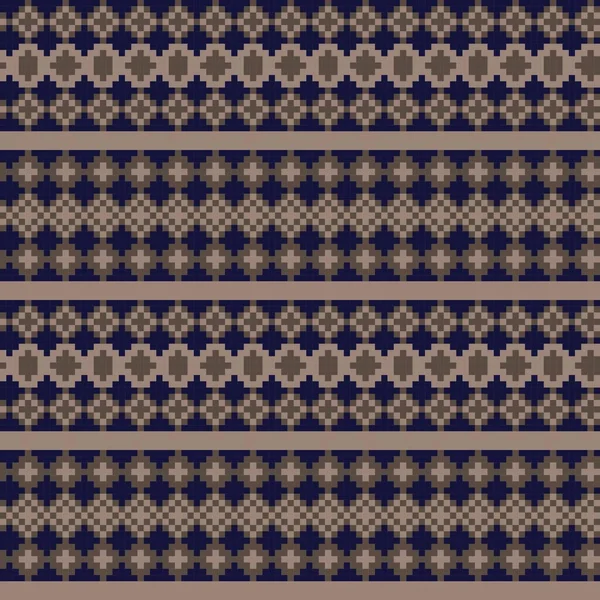 Argyle Fair Isle Design Motif Sans Couture Pour Tricot Textile — Image vectorielle