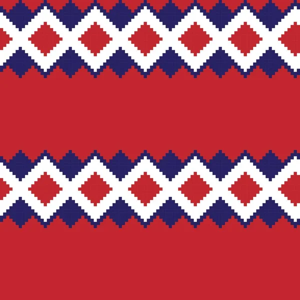 Örgü, moda tekstili ve grafikler için argyle Fair Island kusursuz desen tasarımı