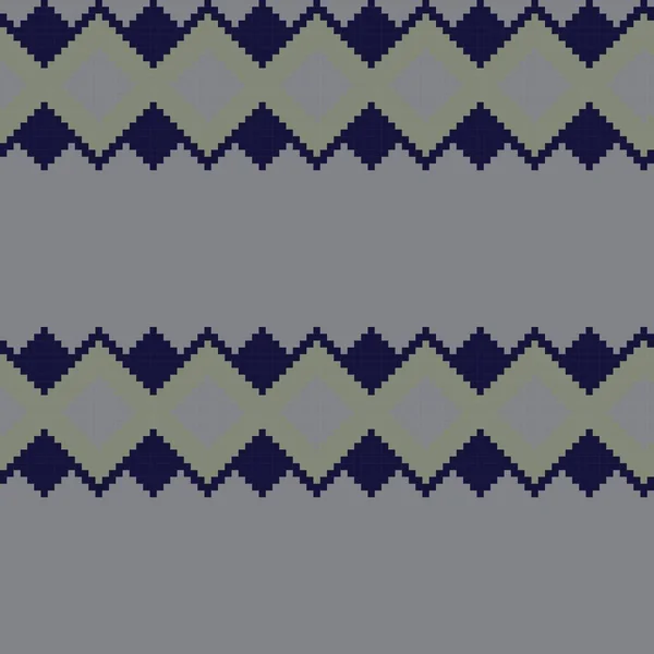 Argyle Fair Island Безшовний Дизайн Візерунків Носіння Модного Текстилю Графіки — стоковий вектор