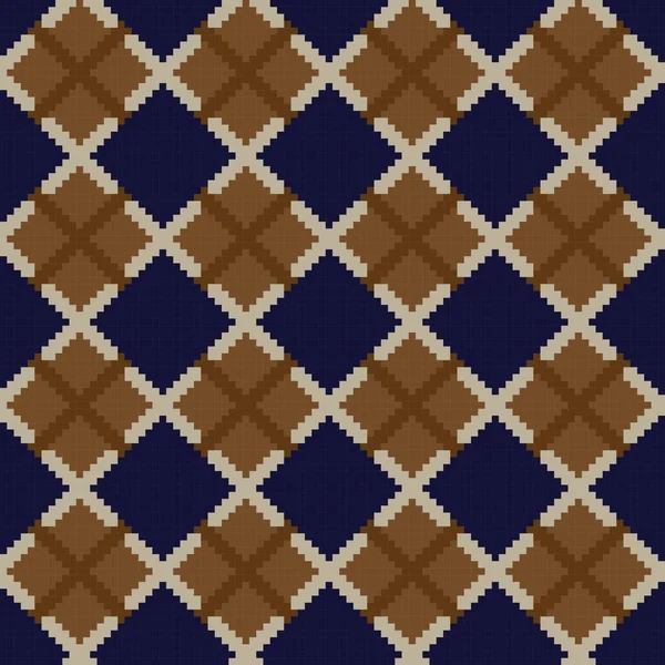 그래픽을 Argyle Fair Isle Seamless Pattern Design — 스톡 벡터