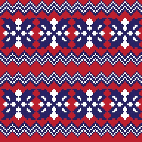 Argyle Fair Isle Diseño Patrón Sin Costura Para Prendas Punto — Vector de stock