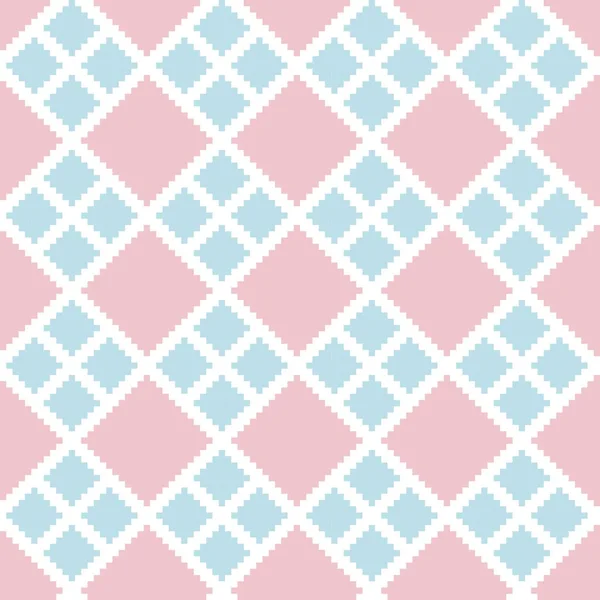 Argyle Fair Isle Design Motif Sans Couture Pour Tricot Textile — Image vectorielle