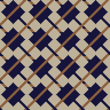 Örgü, moda tekstili ve grafikler için argyle Fair Island kusursuz desen tasarımı