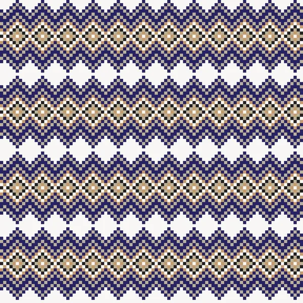 Argyle Fair Isle Seamless Pattern Design Knitwear Fashion Textile Graphics — Stock Vector