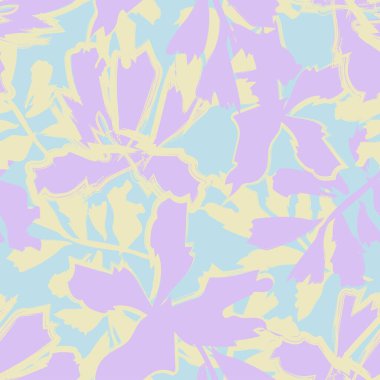 Moda tekstil, grafik, arka plan ve el sanatları için kusursuz desenli fırça darbeleri