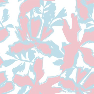 Moda tekstil, grafik, arka plan ve el sanatları için kusursuz desenli fırça darbeleri