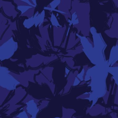 Moda tekstil, grafik, arka plan ve el sanatları için kusursuz desenli fırça darbeleri