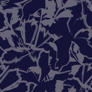 Moda tekstil, grafik, arka plan ve el sanatları için kusursuz desenli fırça darbeleri