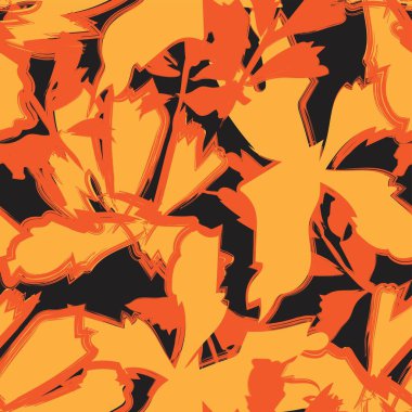 Moda tekstil, grafik, arka plan ve el sanatları için kusursuz desenli fırça darbeleri