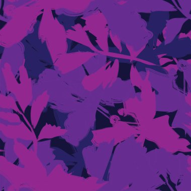 Moda tekstil, grafik, arka plan ve el sanatları için kusursuz desenli fırça darbeleri