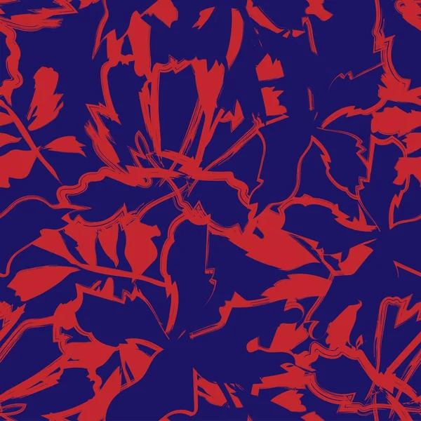 Moda tekstil, grafik, arka plan ve el sanatları için kusursuz desenli fırça darbeleri