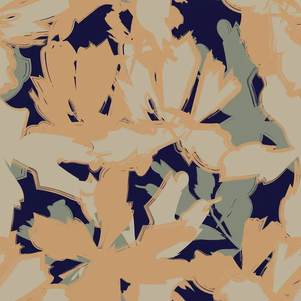 Moda tekstil, grafik, arka plan ve el sanatları için kusursuz desenli fırça darbeleri