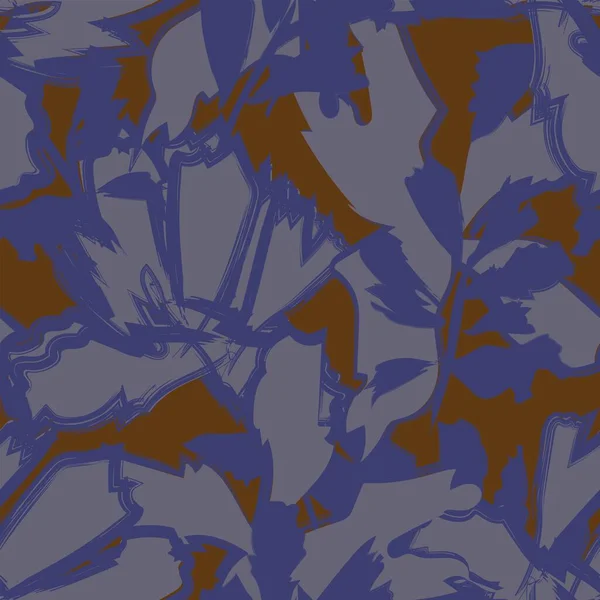 Moda tekstil, grafik, arka plan ve el sanatları için kusursuz desenli fırça darbeleri