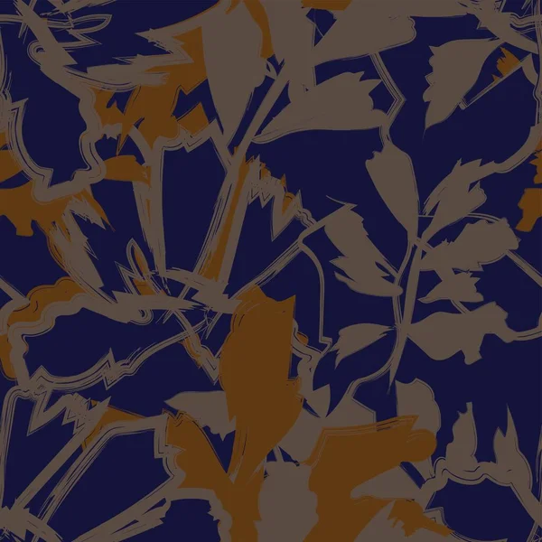 Moda tekstil, grafik, arka plan ve el sanatları için kusursuz desenli fırça darbeleri