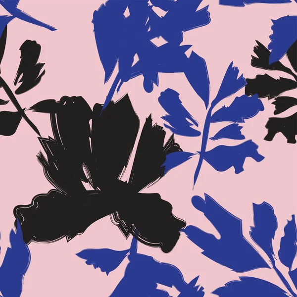 Moda tekstil, grafik, arka plan ve el sanatları için kusursuz desenli fırça darbeleri