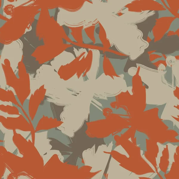 Moda tekstil, grafik, arka plan ve el sanatları için kusursuz desenli fırça darbeleri