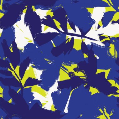 Moda tekstil, grafik, arka plan ve el sanatları için kusursuz desenli fırça darbeleri