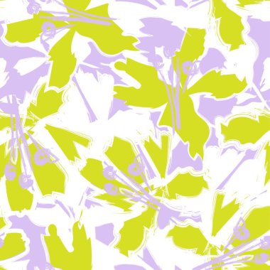 Moda tekstil, grafik, arka plan ve el sanatları için kusursuz desenli fırça darbeleri