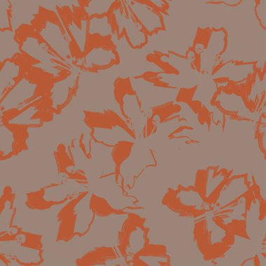 Moda tekstil, grafik, arka plan ve el sanatları için kusursuz desenli fırça darbeleri