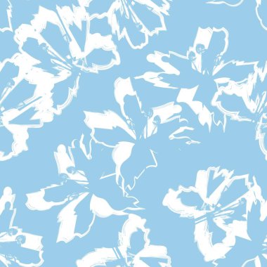 Moda tekstil, grafik, arka plan ve el sanatları için kusursuz desenli fırça darbeleri