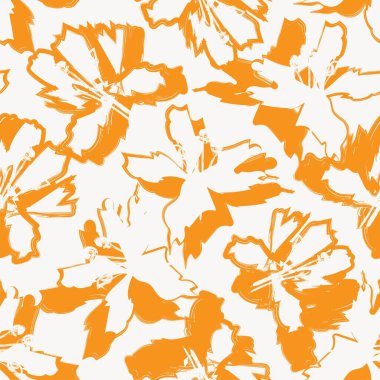 Moda tekstil, grafik, arka plan ve el sanatları için kusursuz desenli fırça darbeleri