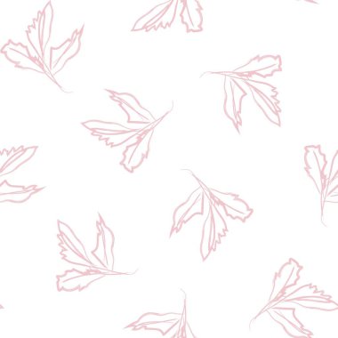 Moda tekstil, grafik ve el sanatları için Tropik Yaprak desenli fırça darbeleri