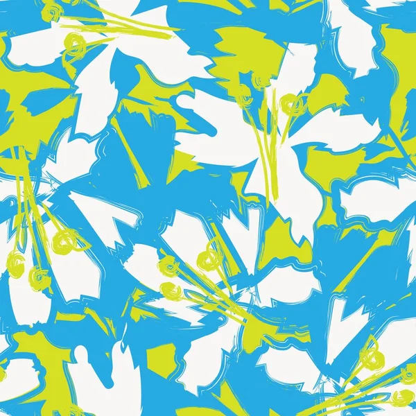 Moda tekstil, grafik, arka plan ve el sanatları için kusursuz desenli fırça darbeleri