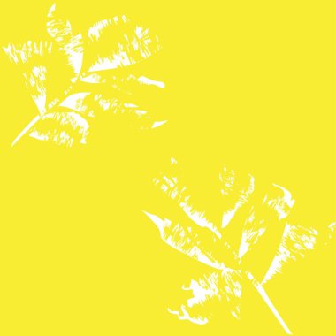 Moda tekstil, grafik ve el sanatları için Tropik Yaprak desenli fırça darbeleri