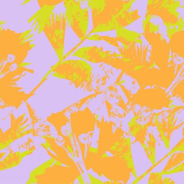 Moda tekstil, grafik, arka plan ve el sanatları için kusursuz desenli fırça darbeleri