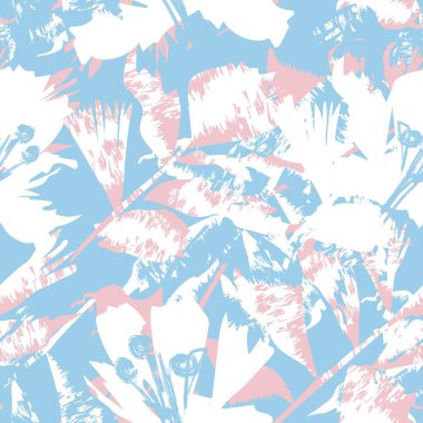 Moda tekstil, grafik, arka plan ve el sanatları için kusursuz desenli fırça darbeleri