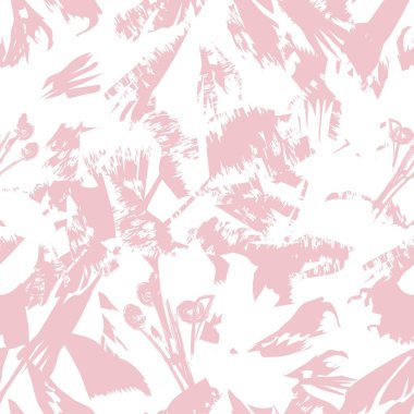 Moda tekstil, grafik, arka plan ve el sanatları için kusursuz desenli fırça darbeleri