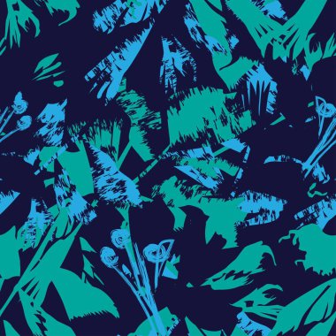 Moda tekstil, grafik, arka plan ve el sanatları için kusursuz desenli fırça darbeleri