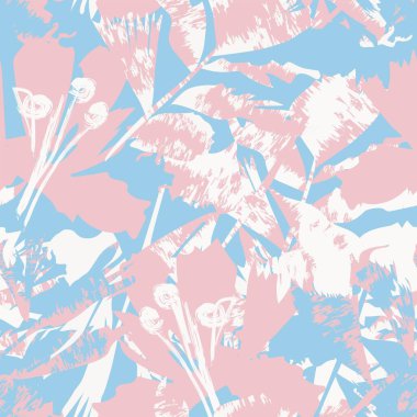 Moda tekstil, grafik, arka plan ve el sanatları için kusursuz desenli fırça darbeleri