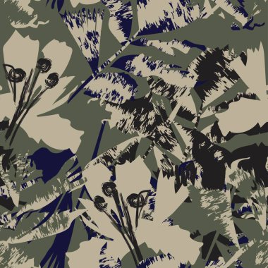 Moda tekstil, grafik, arka plan ve el sanatları için kusursuz desenli fırça darbeleri