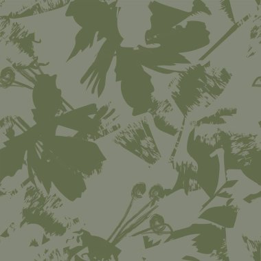 Moda tekstil, grafik, arka plan ve el sanatları için kusursuz desenli fırça darbeleri