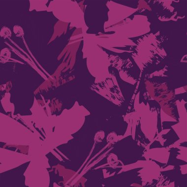 Moda tekstil, grafik, arka plan ve el sanatları için kusursuz desenli fırça darbeleri