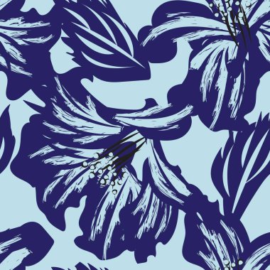 Moda tekstil, grafik, arka plan ve el sanatları için kusursuz desenli fırça darbeleri