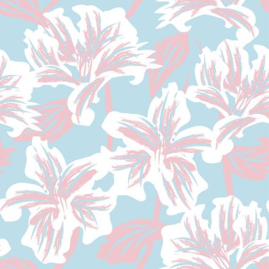 Moda tekstil, grafik, arka plan ve el sanatları için kusursuz desenli fırça darbeleri