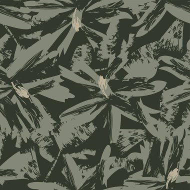 Moda tekstil, grafik, arka plan ve el sanatları için kusursuz desenli fırça darbeleri