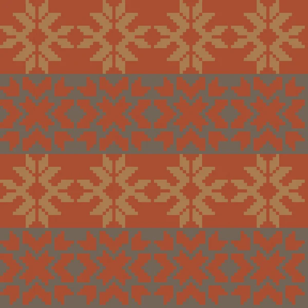 ファッションテキスタイル ニットウェア グラフィックのためのクリスマスフェア島のパターンデザイン — ストックベクタ
