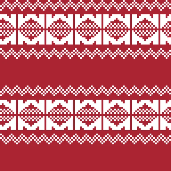 Diseño Patrón Isla Feria Navidad Para Textiles Moda Prendas Punto — Vector de stock