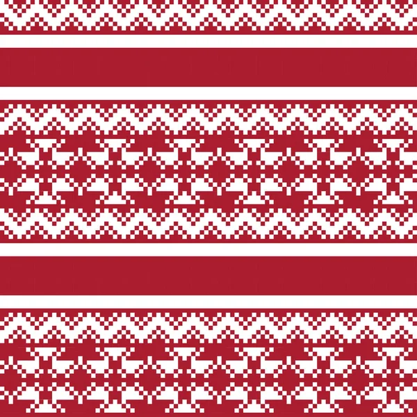 时尚纺织品 针织物和图形的圣诞岛形图案设计 — 图库矢量图片