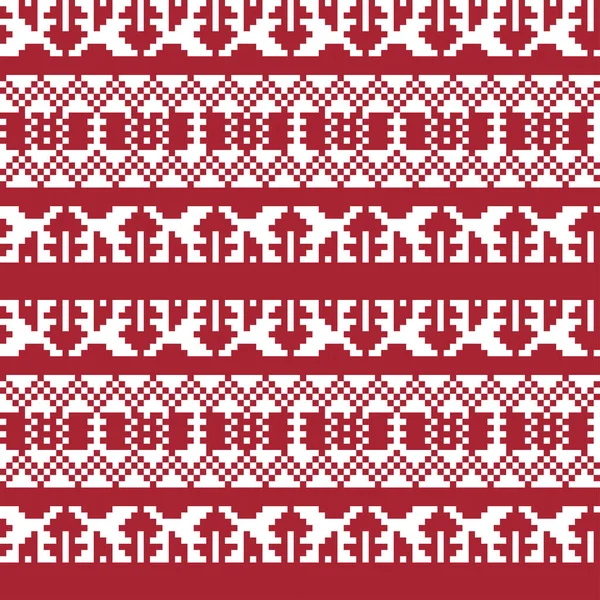 Diseño Patrón Isla Feria Navidad Para Textiles Moda Prendas Punto — Vector de stock