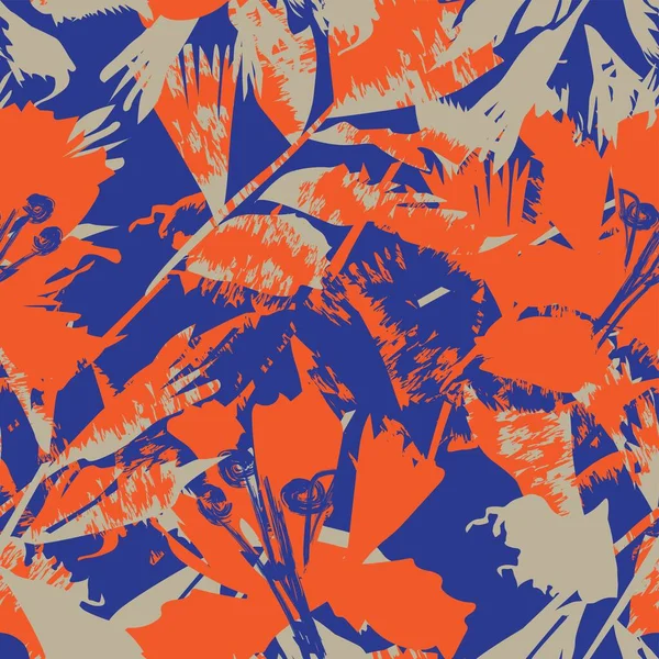 Moda tekstil, grafik, arka plan ve el sanatları için kusursuz desenli fırça darbeleri