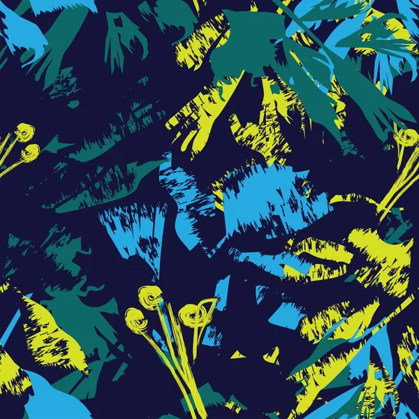 Moda tekstil, grafik, arka plan ve el sanatları için kusursuz desenli fırça darbeleri