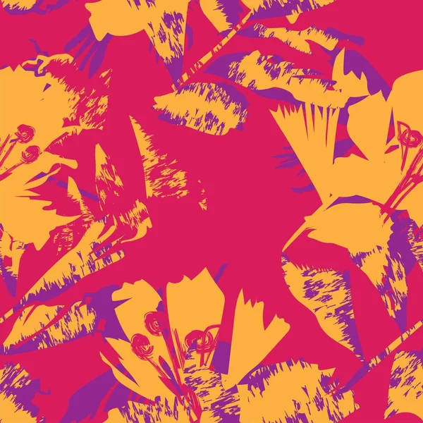 Moda tekstil, grafik, arka plan ve el sanatları için kusursuz desenli fırça darbeleri